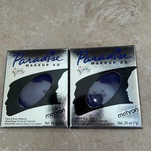 2 MEHRON VIOLET PARADISE PALET REFILLS COSTUME STAGE THEATRICAL MAKEUP NEW